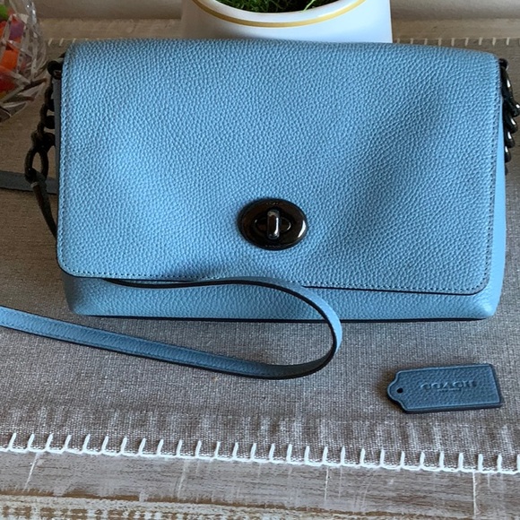 COACH LEATHER CROSSBODY BAG - Picture 2 of 10